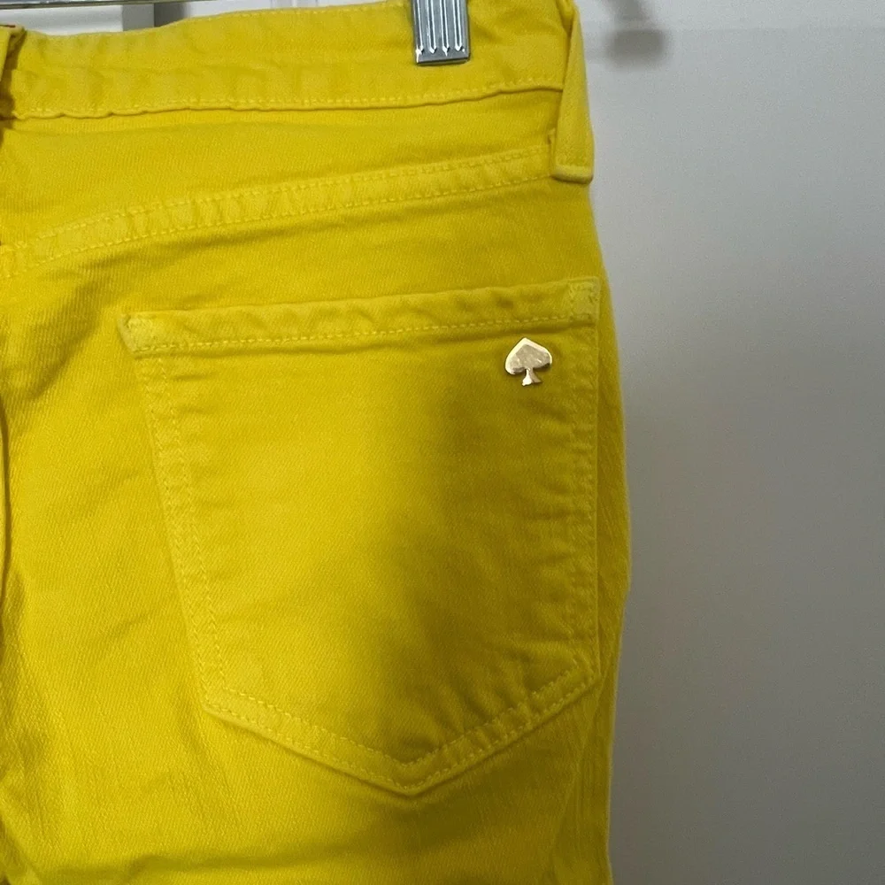 Kate Spade Vibrant Yellow Denim Pants